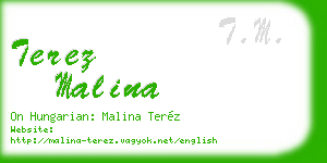 terez malina business card